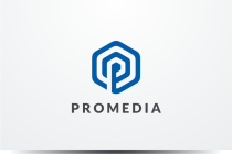 Letter P Hexagon Logo Design v08 Screenshot 2