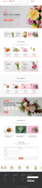  Flower & Florist Shop Website Template Screenshot 1
